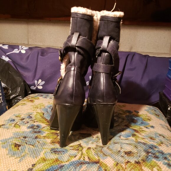 Aldo black leather boots - Picture 3 of 8